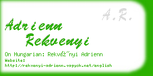 adrienn rekvenyi business card